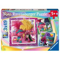 Juego De Rompecabezas Ravensburger Trolls 3, 3 X 49 Piezas, Rompecabezas Para Niños
