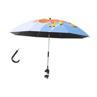 Ioensy - Sombrilla Plegable Con Abrazadera Para Playa, Para Bicicleta, Silla De Playa, Cochecito, Color Morado