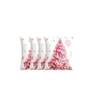 Genérico - Juego 4 De Fundas De Navidad Para Cojines De 45X45 Cm