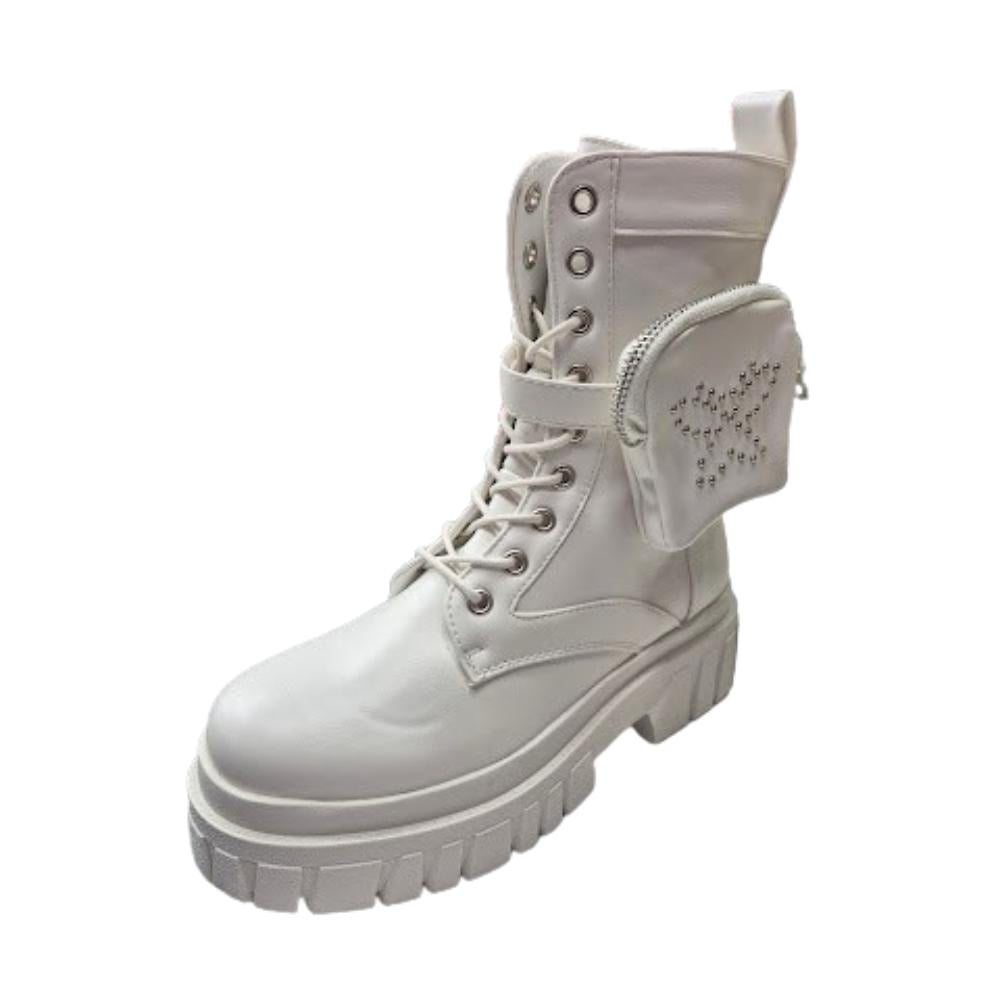 Vinnys Outlet - Bota Mujer Larga Blanco