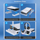 thumbnail image 5 of PS5 PRO Digital y PS5 Slim RGB Soporte Horizontal Y Estación De Refrigeración Automática Con Ventilador De 3 Engranajes, Cargador De Mando PS5 Para PlayStation 5-Blanco, 5 of 7