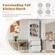 thumbnail image 1 of [Assembly Video Provided] TOPMAX Modern 83.7inch High Kitchen Pantry, Freestanding Tall Kitchen Hutch with Faux Marble Top, Display Cupboard Cabinet with 5 Storage Drawers and Adjustable Shelf, White, 1 of 3