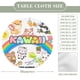 thumbnail image 2 of Kawaii-theme Fitted Round Tablecloths Elastic Edged Table Covers Waterproof Table Cloth for Kitchen Holiday Party Tables Decor 150cm, 2 of 6