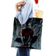 thumbnail image 4 of Miles Morales Bolso de tela con estampado de lienzo para mujer, bolsa de compras reutilizable y estética, con cremallera interior, regalo para mujer,38*45cm., 4 of 6
