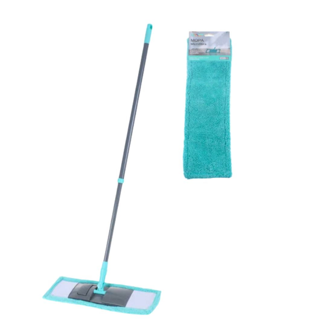 Genérico - Trapero Microfibra Mango Extensible + 1 Repuesto