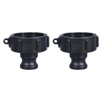 Ioensy - Adaptador De Contenedor Ibc Con Ranura De Leva Y Rosca Fina Y Gruesa, Conector Para Manguera De Césped, Tipo 100