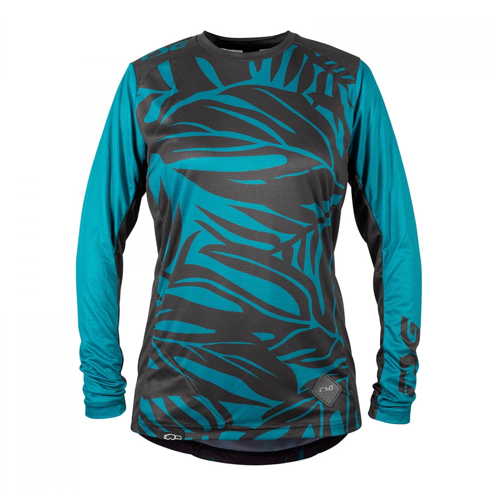 Jersey Tsg Manga Larga Mujer Floral Ocean Depths Negro