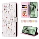 thumbnail image 3 of FOXDOCK Funda Tipo Cartera Floral para iPhone 17 Pro ,Funda con Tapa de Cuero PU, Protección Antigolpes con Ranuras para Tarjetas y Soporte, 3 of 5