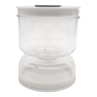 Bothyi - Tarro Transparente Para Pepinillos, Tarro De Reloj De Arena Para Pepinillos, Para Frutas, Ajo, Champiñones, Redondo