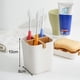 thumbnail image 2 of Estante para cepillos de dientes de bambú | Se recibe un cepillo de dientes de pasta de dientes ecológico, resistente y natural., 2 of 5