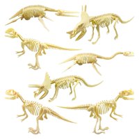 Bothyi - 7 Modelos De Esqueleto De Dinosaurio Triceratops Juguetes De Aprendizaje Para Cumpleaños Para Niños