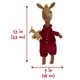 thumbnail image 3 of Pijama rojo Llama con forma de animal de peluche KIDS PREFERRED, 33 cm, 3 of 5