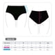 thumbnail image 3 of Bikini calzón pin up drapeado negro Talla L, 3 of 3