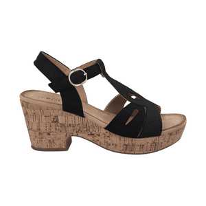 Sandalias De Fiesta Police Negro Mujer Po-Pos25B018 - Talla 36