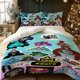thumbnail image 1 of 3pcs Gorillas-themed Digital Print Bedding Set | Polyester Anti-Pilling, 1 of 1