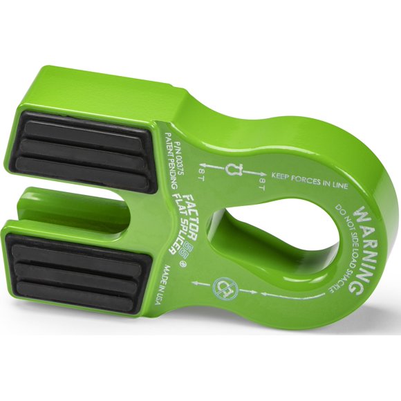 Empalme plano de perfil bajo Factor 55 para cuerda de 1/2" verde