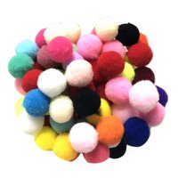 Magideal - 100X Bolas De Pompones Pompones De Colores Surtidos Regalos Creativos Artes Proyectos Para Niños Manualidades Colores Brillantes Mini Bolas De Pompone
