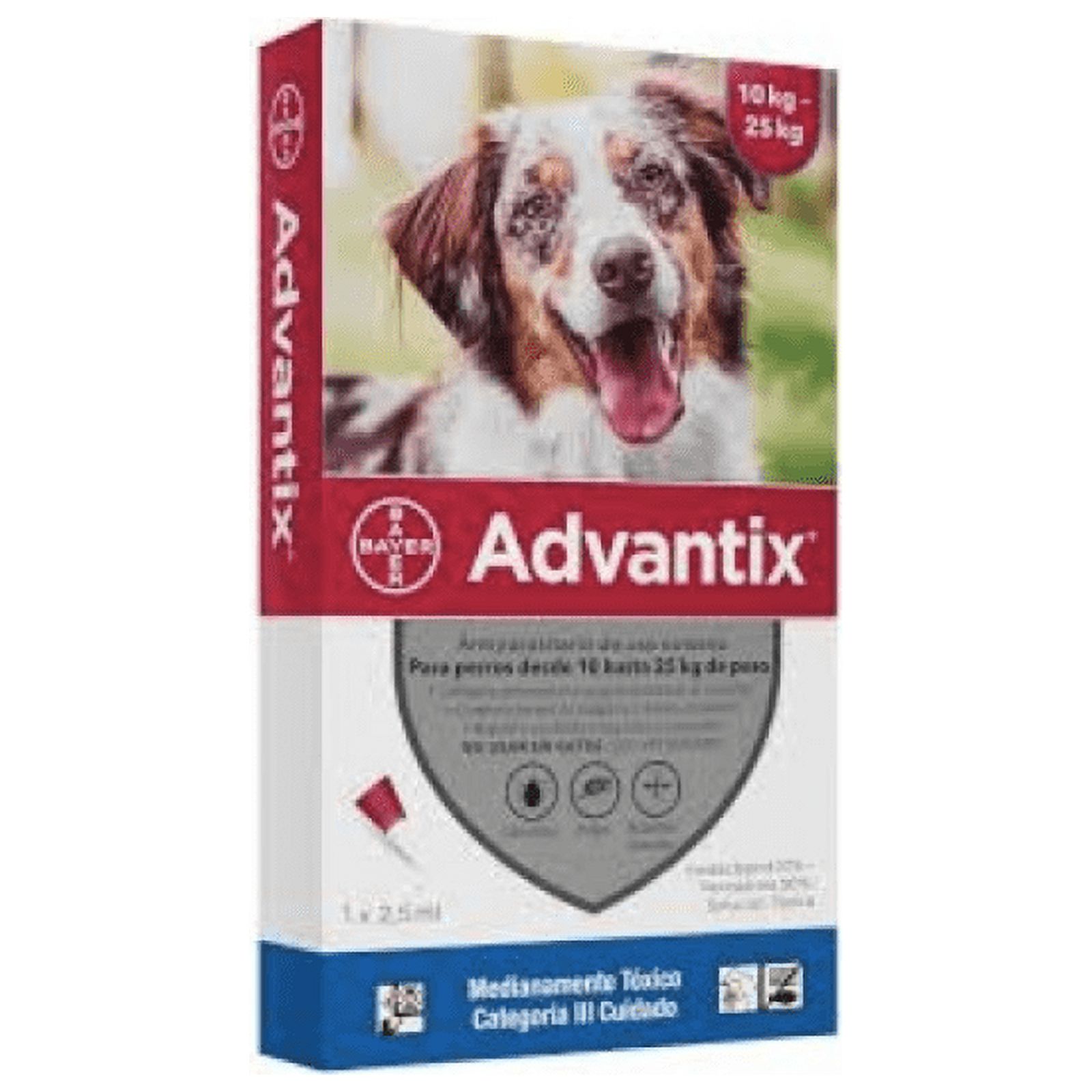 Bayer - Antiparasitario Advantix Para Perros De 10 A 25 Kg.