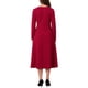 thumbnail image 3 of Vestido Largo de Manga Larga para Mujer INSPIRE CHIC Invitada de Boda Formal Cóctel Cuello Redondo Línea A Maxi Vestido XL Burdeos, 3 of 6