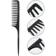 thumbnail image 4 of Cepillo desenredante para cabello con peine de dientes anchos, peine de peinado profesional de fibra de carbono negra, peine antiestático resistente al calor, adecuado para todo tipo de cabello., 4 of 6