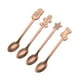 thumbnail image 5 of 4x Mini Cucharas De Café Cuchara De Acero Inoxidable Para Cafetería Postre Rose Aureate, 5 of 5