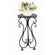 thumbnail image 1 of Soporte para plantas NAKUPE de metal de 17 cm de alto para macetas de 1 a 28 cm, color negro, 1 of 8