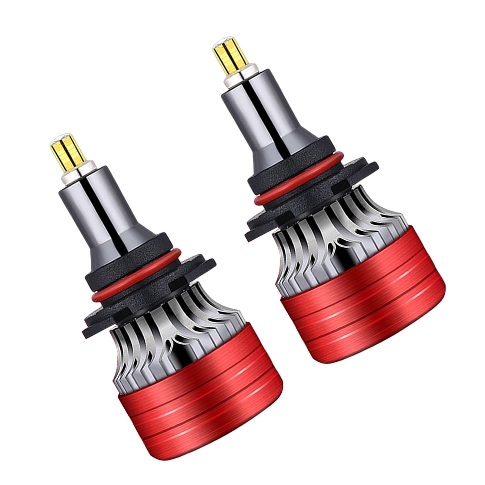 Ioensy - Bombillas De Faros Led A Prueba De Agua Luz Blanca Fría 360 Grados Para Accesorios