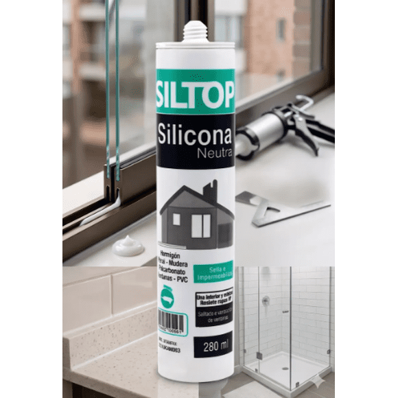 Silicona Neutra Aluminio 280 Ml. Siltop