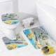 thumbnail image 4 of Los casos de criaturas-theme 4-Piece Shower Curtain Set with Rugs, Waterproof Bathroom Decor Set Includes Bath Mat, U-Shaped Rug, Toilet Lid Cover and Curtain with Hooks, 4 of 6