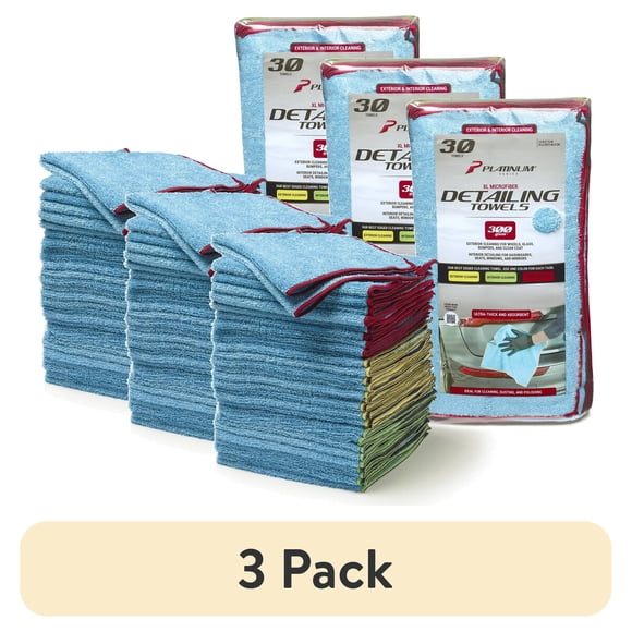 Toallas Microfibra Platinum Series XL 3 Pack 14x16 Multipropósito