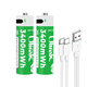 thumbnail image 2 of Pilas Recargable 2xAA Carga USB-C de 3400mWh Ulink, 2 of 2