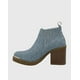 thumbnail image 2 of Botin para mujer elasticado con taco Azul, 2 of 4