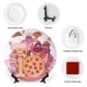 thumbnail image 3 of Juego de pizza Plato decorativo de porcelana fina (bone china), plato decorativo de cerámica para hogar, oficina, soporte de pared, platos decorativos para dormitorio - 6 pulgadas (15 cm), 3 of 6