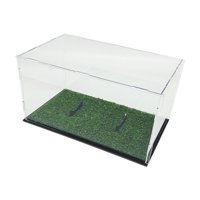 Bothyi - Vitrina De Fútbol Acrílica, Soporte Multiusos Para Bolas De Recuerdos Para Muñecas Con Hierba