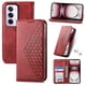 thumbnail image 1 of Funda Flip FOXDOCK para OPPO Reno 12 Pro 5G , Estilo Billetera con Diseño Rombo, Correa de Mano y Soporte, Uso Diario, 1 of 6