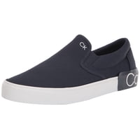 Zapatilla Calvin Klein Ryor Para Hombre En Lona Azul Marino Talla 7.5