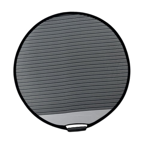 Ioensy - Tablero Reflector De Abolladuras, Tablero Plegable Forrado A Rayas Para Eliminación De Abolladuras, Redondo