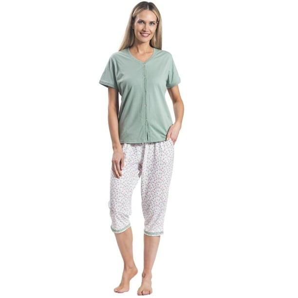 Pijama Algodón Capri Tallas Grandes | Comodidad Diaria