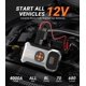 thumbnail image 2 of Compresor de aire ZKPilse 4000 A 12 V 150 PSI para coche Jump Starter +, 2 of 7