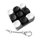 thumbnail image 3 of Llavero con teclado, juguete sensorial para fiestas, cumpleaños, teclados de , teclado con clicker para oficina, bolso, trabajo, mujeres, hombres, Blanco y negro, 3 of 5