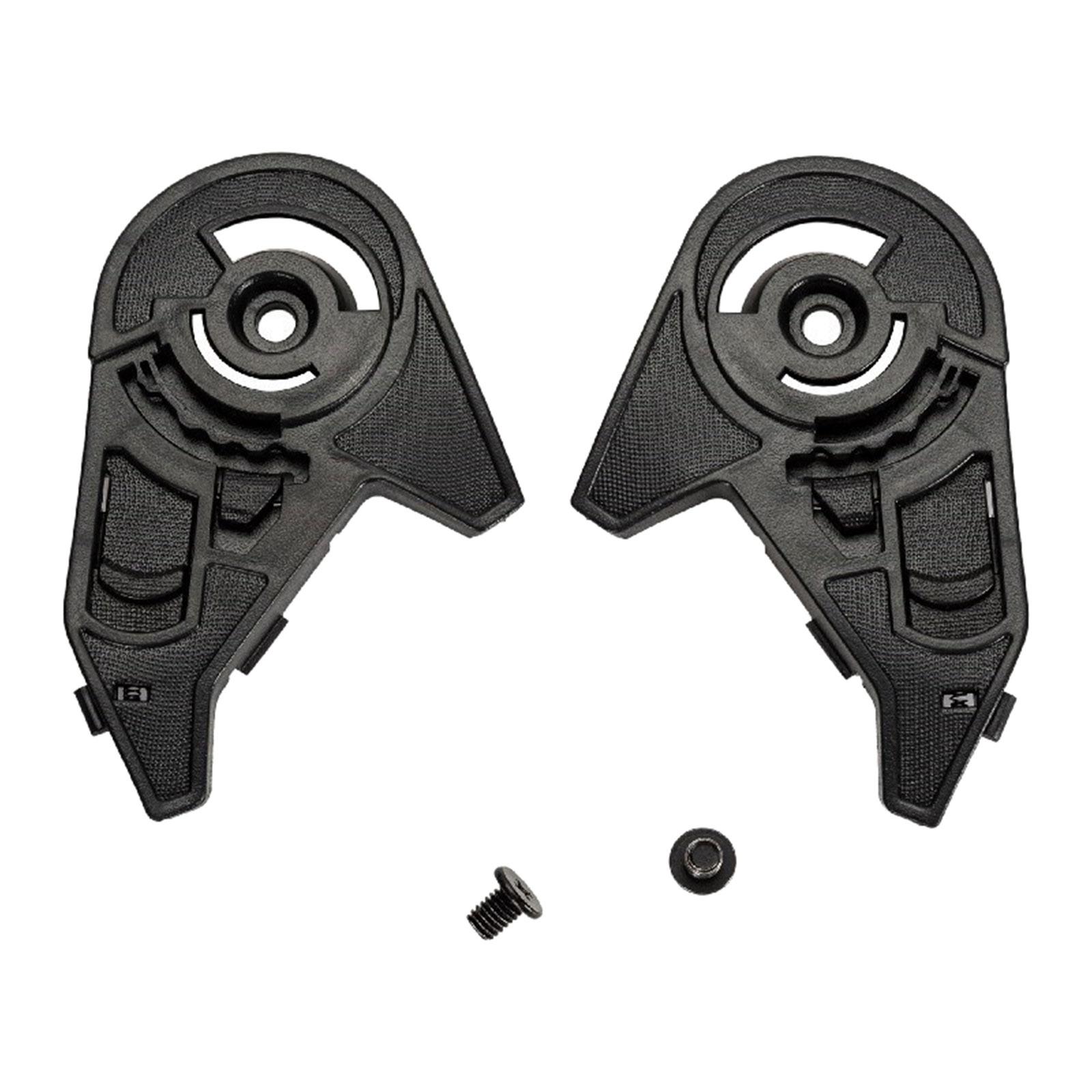 Magideal - 2 Piezas De Base De Visera Para Casco De Motocicleta Con Tornillos, Accesorios De Repuesto, Placa Base De Visera Para Casco Fácil De Instalar, Reempla