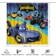 thumbnail image 2 of Batwheels theme 4 piece Shower Curtain Set With Rugs Waterproof Bathroom Decor Set Includes Bath Mat U shaped Rug Toilet Lid Cover And Curtain With Hooks, 2 of 6