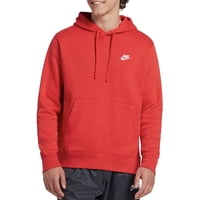 Sudadera Con Capucha Nike Sportswear Club Fleece Para Hombre, Color Rojo Y Blanco