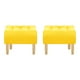 thumbnail image 1 of Set Pouf Wood 1c Felpa 05 Amarillo, 1 of 5