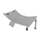 thumbnail image 1 of Reposapiés De Avión Para Ni?os Reposapiés Cama Compacta Para Ni?os Accesorios De Viaje En Avión Gris 89cmx54cm, 1 of 5
