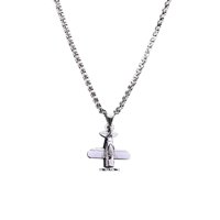 Ioensy - Collar Con Colgante De Avión, Sencillo, Para Amistad, Aniversario De Boda, 70 Cm