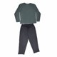 thumbnail image 1 of Pijama Hombre Algodón Solid Gris Negro Talla S, 1 of 2