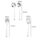 thumbnail image 2 of Espátula y cucharón para wok, espumadera, espátula ranurada - Juego de utensilios de cocina de acero inoxidable 304, 4 piezas, accesorios para wok, 2 of 6