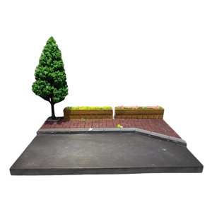Magideal - Escena En Miniatura A Escala 1/64, Minimodelo Arquitectónico, Simulación De Exhibición, Diorama De Calle De Parque Para Figuras Diminutas, Vehículo De