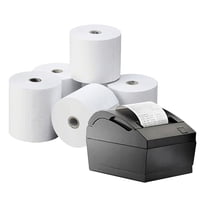 50 Rollos Papel Térmico 80X80 Mm 70Grs Blanco Joytek
